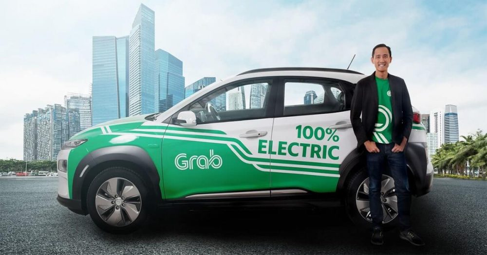 Grab car sẵn sàng phục vụ khách